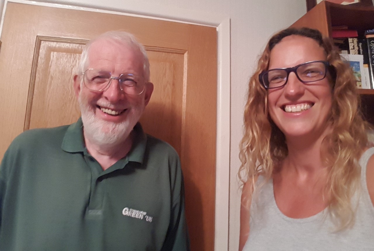 Debi Hall with her dad, Barry Mead