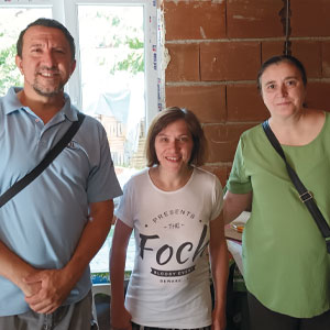 Dragan and Biljana Manev with Gordana