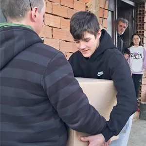 A food parcel provided in North Macedonia